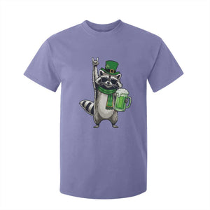 Funny Raccoon Rock On T Shirt For Kid St Patricks Day Gift TS12 Violet Print Your Wear