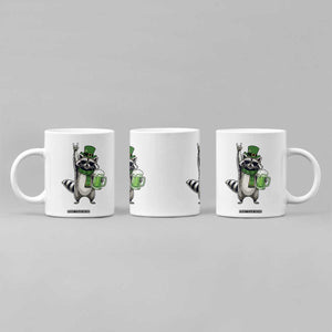 Funny Raccoon Rock On Coffee Mug St Patricks Day Gift TS12 Print Your Wear