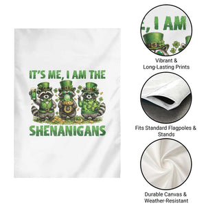 I Am The Shenanigans Garden Flag Funny Irish Raccoon St Patricks Day TS12 Print Your Wear
