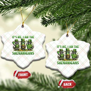 I Am The Shenanigans Ceramic Ornament Funny Irish Raccoon St Patricks Day TS12 Print Your Wear