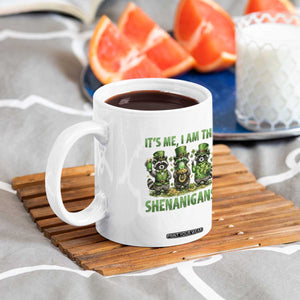 I Am The Shenanigans Coffee Mug Funny Irish Raccoon St Patricks Day TS12 Print Your Wear