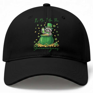 I Am The Shenanigans Baseball Cap Funny Irish Raccoon TS12 Print Your Wear