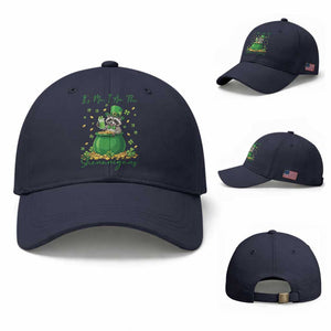 I Am The Shenanigans Baseball Cap Funny Irish Raccoon TS12 Baseball Cap Universal Fit Navy Print Your Wear