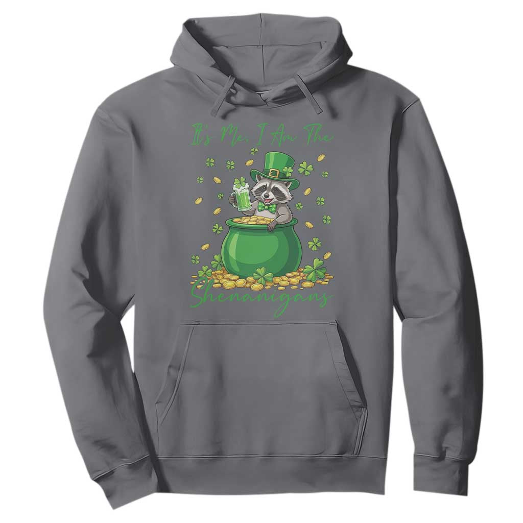 I Am The Shenanigans Hoodie Funny Irish Raccoon TS12 Charcoal Print Your Wear