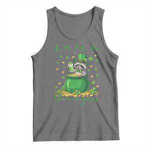 I Am The Shenanigans Tank Top Funny Irish Raccoon TS12 Black Heather Print Your Wear