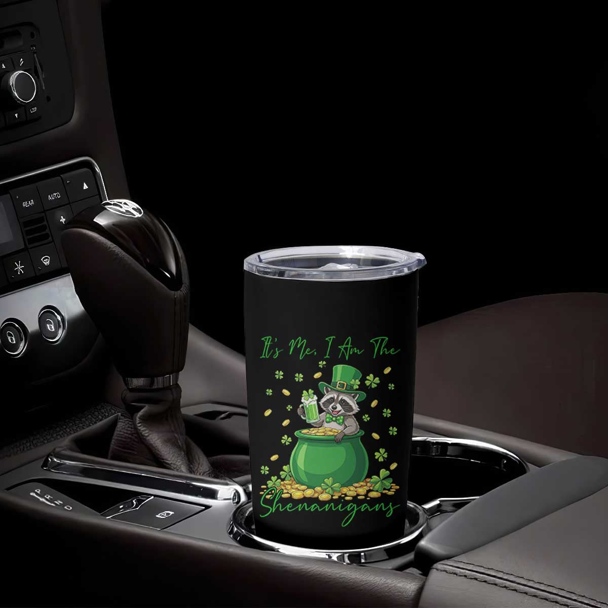 I Am The Shenanigans Tumbler Cup Funny Irish Raccoon TS12 Print Your Wear