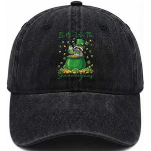 I Am The Shenanigans Washed Cotton Baseball Cap Funny Irish Raccoon TS12 Print Your Wear