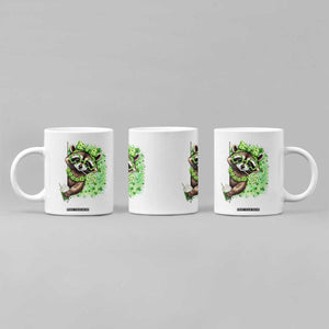 Funny Raccoon St Patricks Day Coffee Mug Irish Party Animal Gift TS12 Print Your Wear