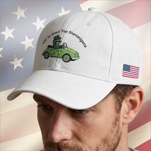 Off To Start The Shenanigans Baseball Cap Funny Irish Raccoon TS12 Print Your Wear