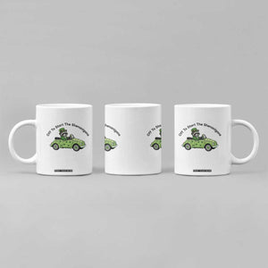 Off To Start The Shenanigans Coffee Mug Funny Irish Raccoon TS12 Print Your Wear