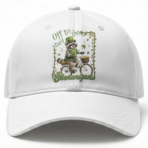 Funny Irish Raccoon Driver Baseball Cap Off To Start The Shenanigans TS12 Print Your Wear