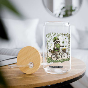 Funny Irish Raccoon Driver Glass Can Off To Start The Shenanigans TS12 Print Your Wear