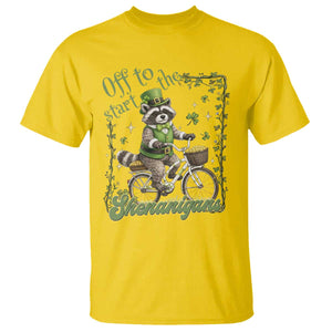 Funny Irish Raccoon Driver T Shirt Off To Start The Shenanigans TS12 Daisy Print Your Wear