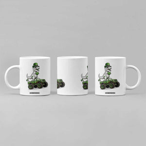 Funny St Patricks Day Dinosaur Truck Coffee Mug Lucky Dino Gift TS12 Print Your Wear