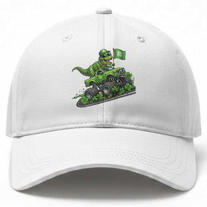 Funny St Patricks Day Dinosaur Truck Baseball Cap Irish Holiday Gift TS12 Print Your Wear