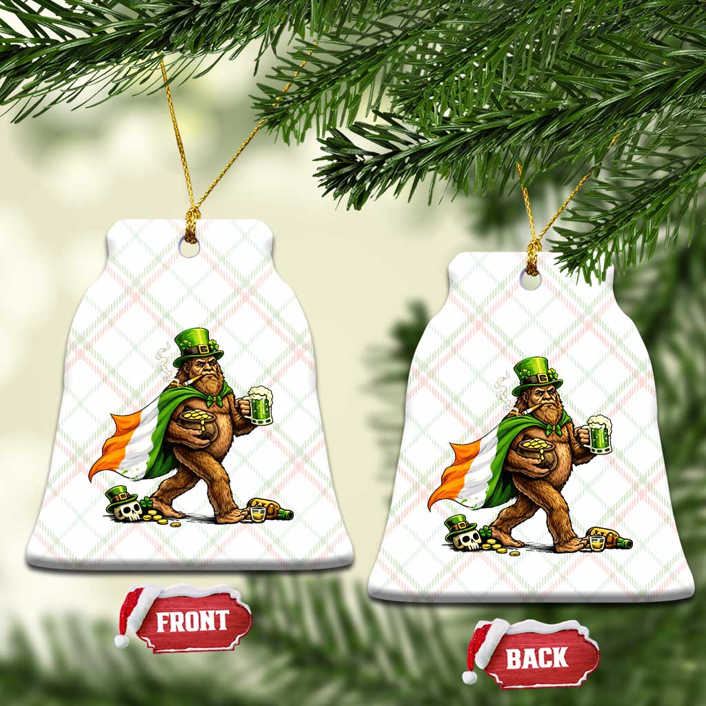 Funny St Patricks Day Bigfoot Ceramic Ornament Mythical Party Gift TS12 Print Your Wear