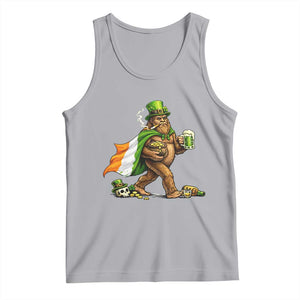 Funny St Patricks Day Bigfoot Tank Top Mythical Party Gift TS12 Athletic Heather Print Your Wear