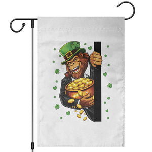 Funny St Patricks Day Bigfoot Garden Flag Irish Revelry Gift TS12 Black Print Your Wear
