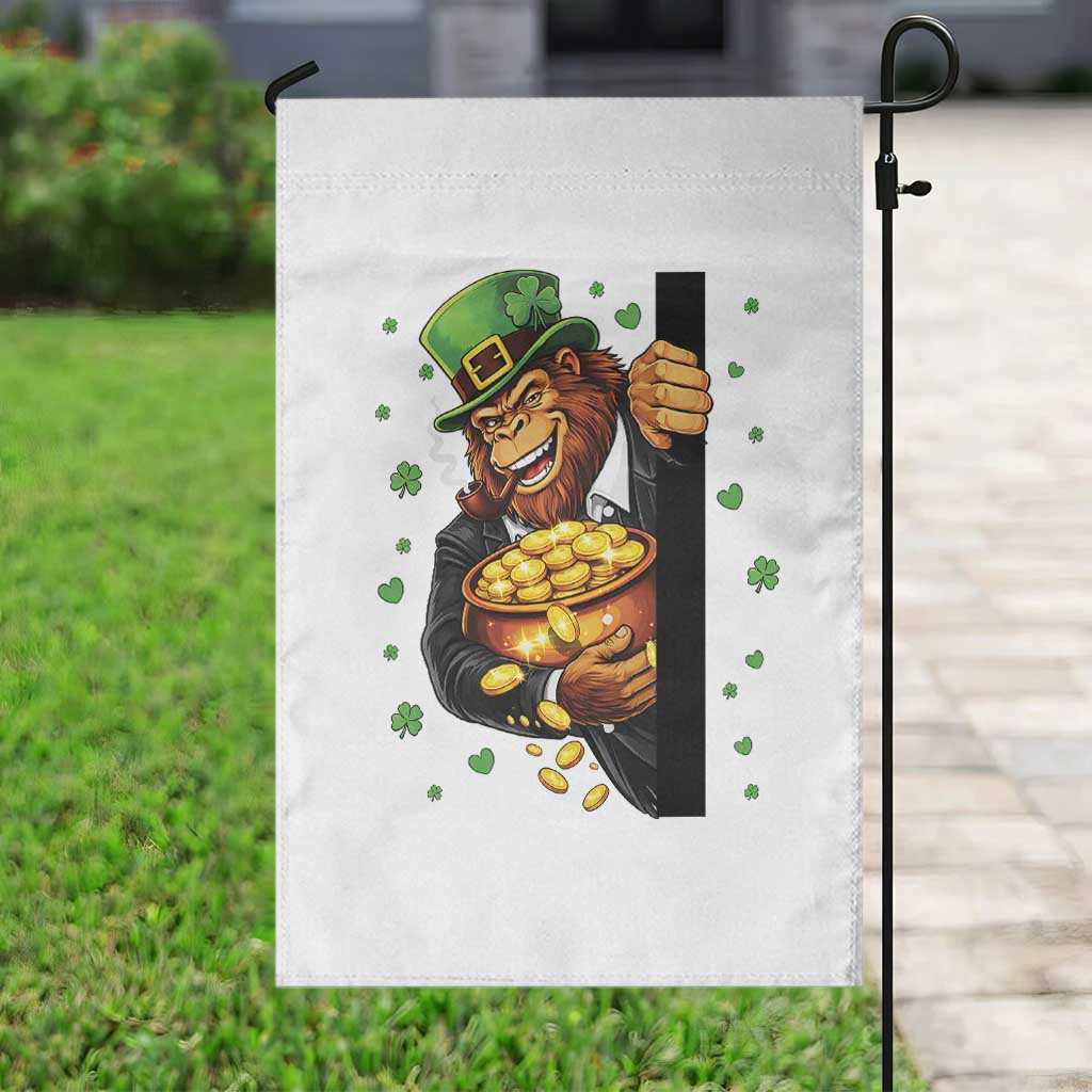 Funny St Patricks Day Bigfoot Garden Flag Irish Revelry Gift TS12 Print Your Wear