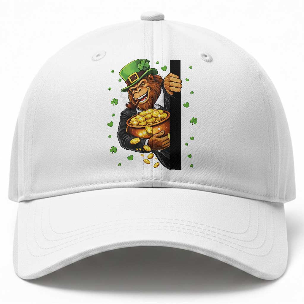 Funny St Patricks Day Bigfoot Baseball Cap Irish Revelry Gift TS12 Print Your Wear