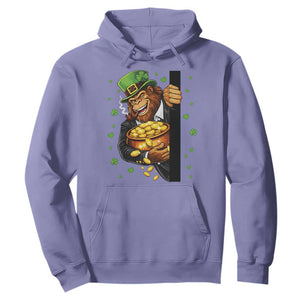 Funny St Patricks Day Bigfoot Hoodie Irish Revelry Gift TS12 Violet Print Your Wear