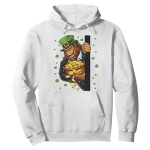 Funny St Patricks Day Bigfoot Hoodie Irish Revelry Gift TS12 White Print Your Wear