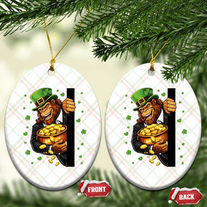 Funny St Patricks Day Bigfoot Ceramic Ornament Irish Revelry Gift TS12 Print Your Wear