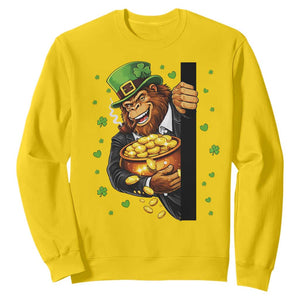 Funny St Patricks Day Bigfoot Sweatshirt Irish Revelry Gift TS12 Daisy Print Your Wear