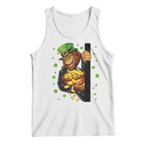 Funny St Patricks Day Bigfoot Tank Top Irish Revelry Gift TS12 White Print Your Wear