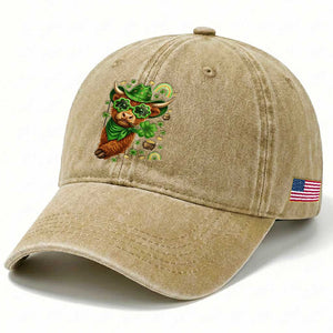 Funny Irish Highland Cow Washed Cotton Baseball Cap St Patricks Day Gift TS12 Print Your Wear