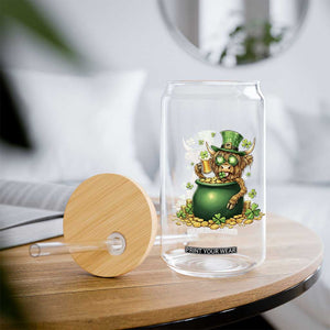 Funny Highland Cow St Patricks Day Glass Can Farm Lover Gift TS12 Print Your Wear