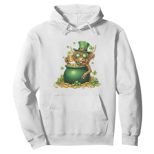 Funny Highland Cow St Patricks Day Hoodie Farm Lover Gift TS12 White Print Your Wear