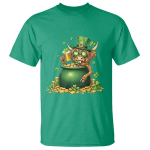 Funny Highland Cow St Patricks Day T Shirt Farm Lover Gift TS12 Irish Green Print Your Wear