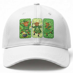 Vintage Highland Cow St Patricks Day Baseball Cap Farm Lover Gift TS12 Print Your Wear