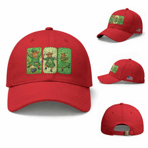 Vintage Highland Cow St Patricks Day Baseball Cap Farm Lover Gift TS12 Baseball Cap Universal Fit Red Print Your Wear