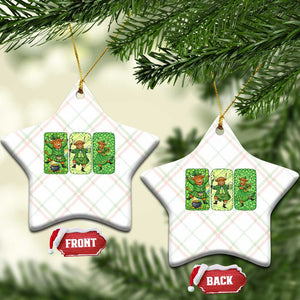 Vintage Highland Cow St Patricks Day Ceramic Ornament Farm Lover Gift TS12 Print Your Wear