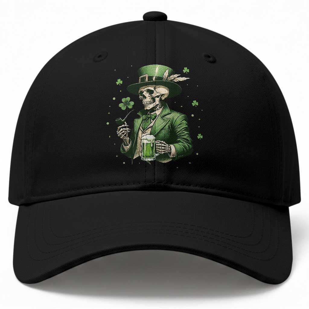 Skeleton St Patricks Day Drinking Baseball Cap Irish Party Gift TS12 Print Your Wear