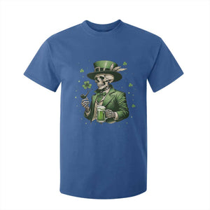 Skeleton St Patricks Day Drinking T Shirt For Kid Irish Party Gift TS12 Royal Blue Print Your Wear