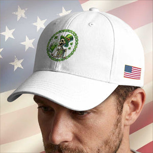 Lucky Irish Skeleton St Patricks Day Baseball Cap Beer Lover TS12 Print Your Wear