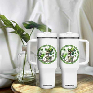 Lucky Irish Skeleton St Patricks Day Tumbler With Handle Beer Lover TS12 Print Your Wear