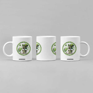 Lucky Irish Skeleton St Patricks Day Coffee Mug Beer Lover TS12 Print Your Wear