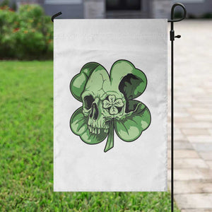 St Patricks Day Lucky Shamrock Skull Gift Garden Flag TS12 Print Your Wear