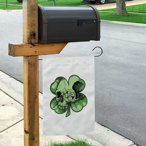 St Patricks Day Lucky Shamrock Skull Gift Garden Flag TS12 Print Your Wear