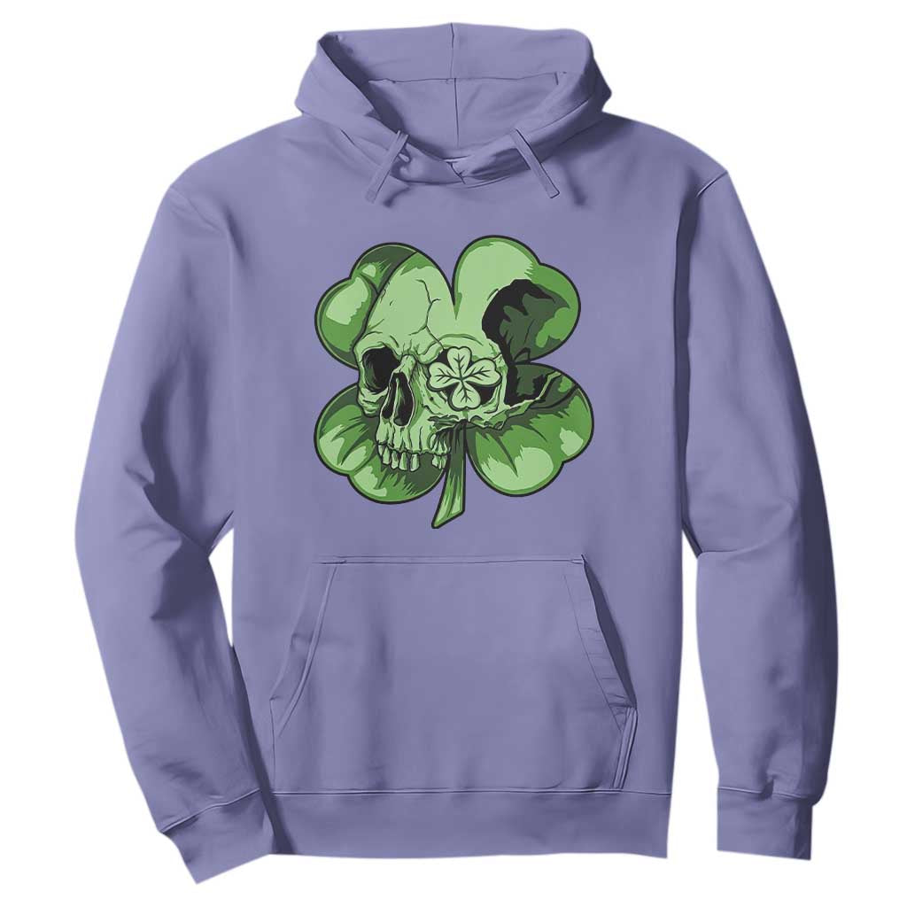 St Patricks Day Lucky Shamrock Skull Gift Hoodie TS12 Violet Print Your Wear