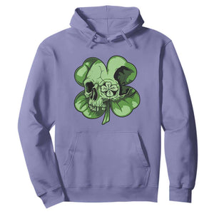 St Patricks Day Lucky Shamrock Skull Gift Hoodie TS12 Violet Print Your Wear