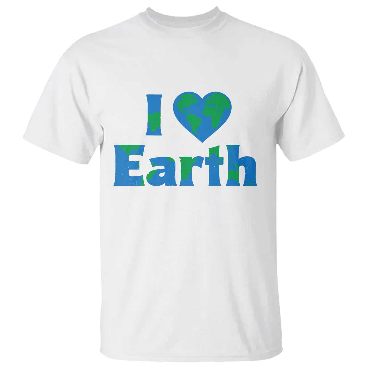 Earth Day Environmental Activism T Shirt I Love Earth TS12 White Print Your Wear