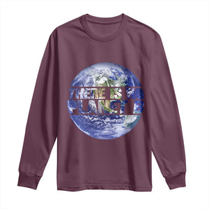 There Is No Planet B Long Sleeve Shirt Earth Day Environmental Awareness Gift TS12 Maroon Print Your Wear