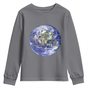 There Is No Planet B Youth Sweatshirt Earth Day Environmental Awareness Gift TS12 Charcoal Print Your Wear