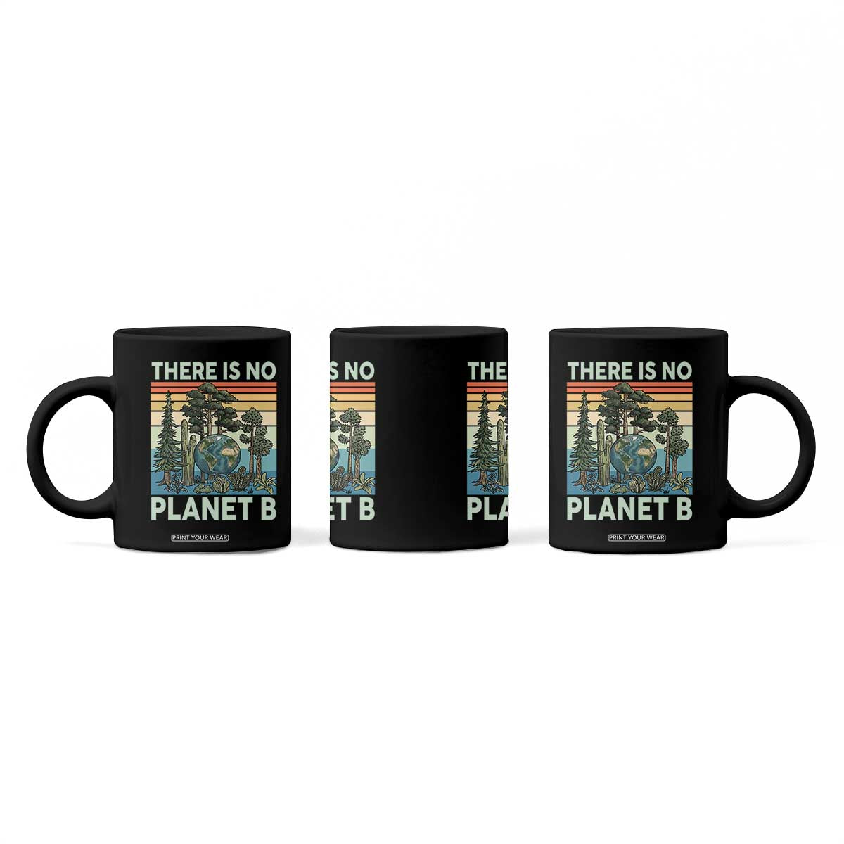 Vintage There Is No Planet B Earth Day Gift Coffee Mug TS12 Print Your Wear