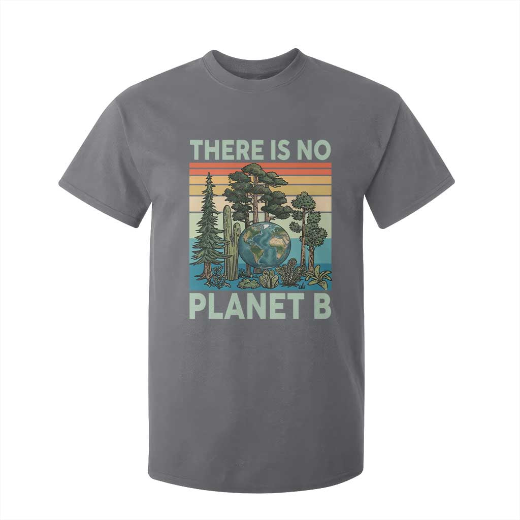 Vintage There Is No Planet B Earth Day Gift T Shirt For Kid TS12 Charcoal Print Your Wear